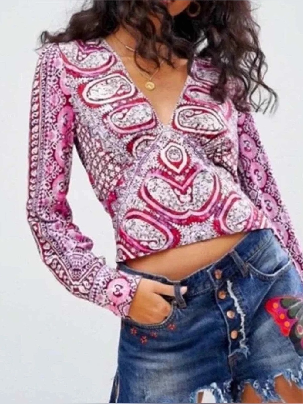 Free People Wild & Free Blouse